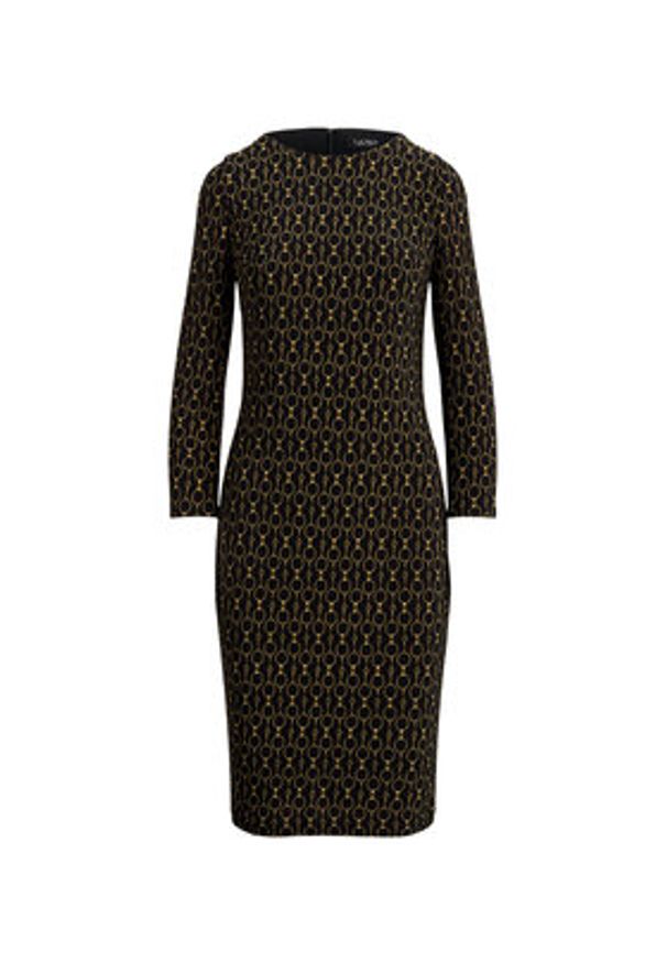 Lauren Ralph Lauren - LAUREN RALPH LAUREN Sukienka codzienna 200980037001 Czarny Slim Fit. Okazja: na co dzień. Kolor: czarny. Materiał: syntetyk. Typ sukienki: proste. Styl: casual
