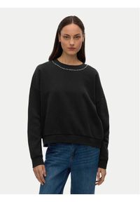 Vero Moda Bluza Lotte 10333544 Czarny Regular Fit. Kolor: czarny. Materiał: bawełna