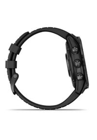 GARMIN - Garmin Fenix 7 Pro Solar czarny z czarnym paskiem. Rodzaj zegarka: cyfrowe. Kolor: czarny. Styl: sportowy, casual, militarny #5