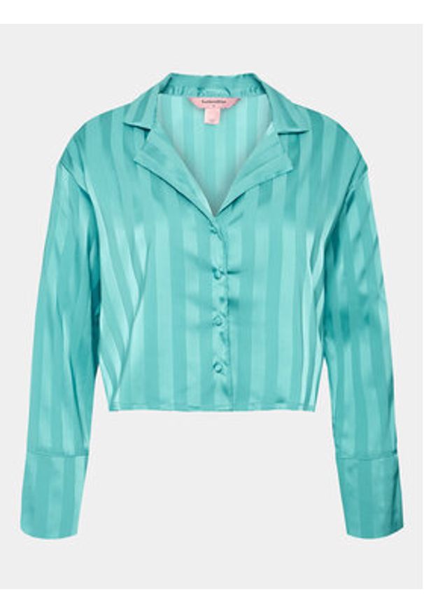 Hunkemöller Koszulka piżamowa 203163 Niebieski Comfortable Fit. Kolor: niebieski. Materiał: syntetyk