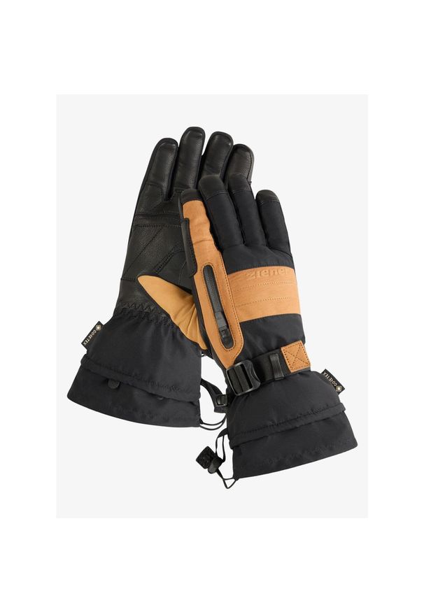 Rękawice narciarskie Ziener Glorios GTX + Gore Plus Warm Glove. Kolor: czarny. Sezon: zima. Sport: narciarstwo