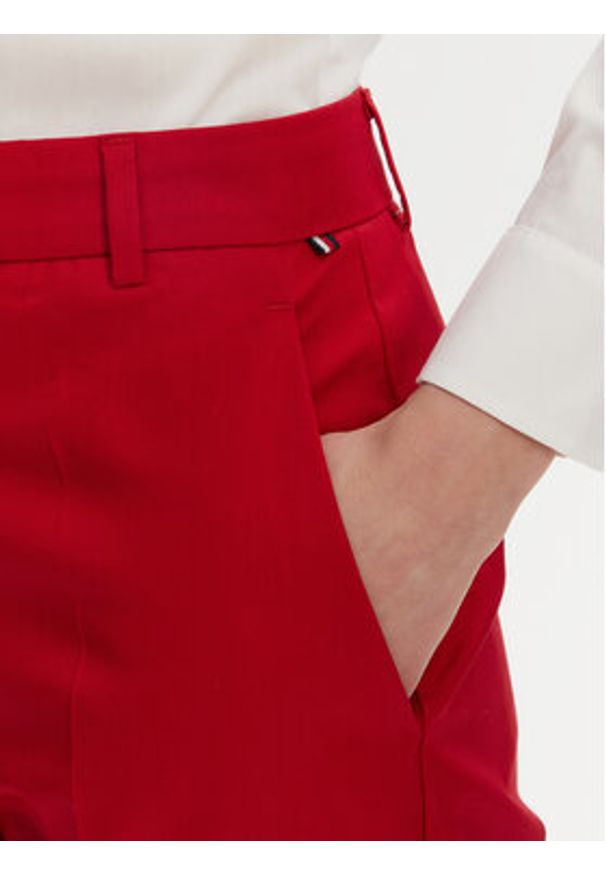 TOMMY HILFIGER - Tommy Hilfiger Chinosy WW0WW40504 Czerwony Straight Fit. Kolor: czerwony. Materiał: bawełna
