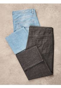 Reserved - Jeansy straight fit - czarny. Kolor: czarny