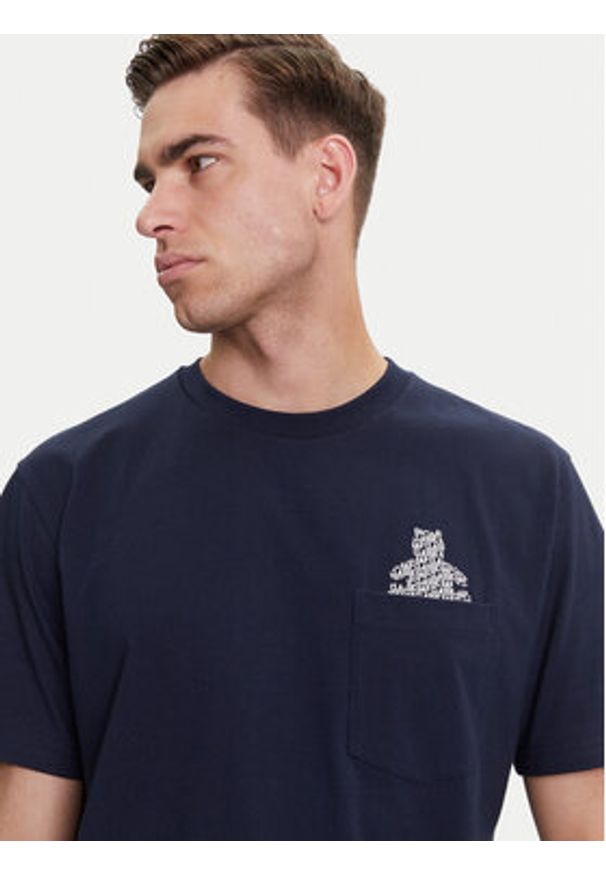 GAP - Gap T-Shirt 769029-03 Granatowy Regular Fit. Kolor: niebieski. Materiał: bawełna