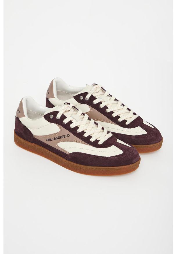Karl Lagerfeld - Sneakersy męskie skórzane KARL LAGERFELD. Materiał: skóra