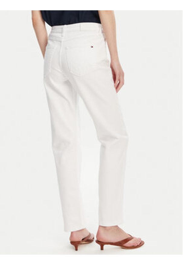 TOMMY HILFIGER - Tommy Hilfiger Jeansy Classic WW0WW45923 Biały Straight Fit. Kolor: biały