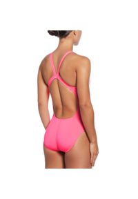 Strój pływacki jednoczęściowy damski Nike Hydrastrong Solid Fastback. Kolor: różowy