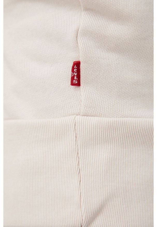 Levi's® - Levi's bluza bawełniana WLTRD męska kolor beżowy z kapturem wzorzysta. Okazja: na spotkanie biznesowe. Typ kołnierza: kaptur. Kolor: beżowy. Materiał: bawełna. Wzór: aplikacja. Styl: biznesowy