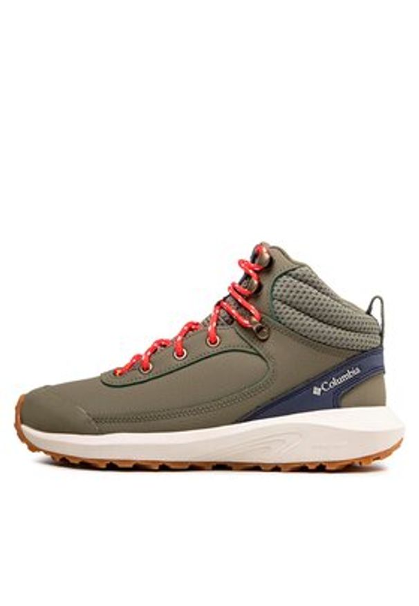 columbia - Columbia Trekkingi Trailstorm Peak Mid BL5578 Zielony. Kolor: zielony. Materiał: skóra