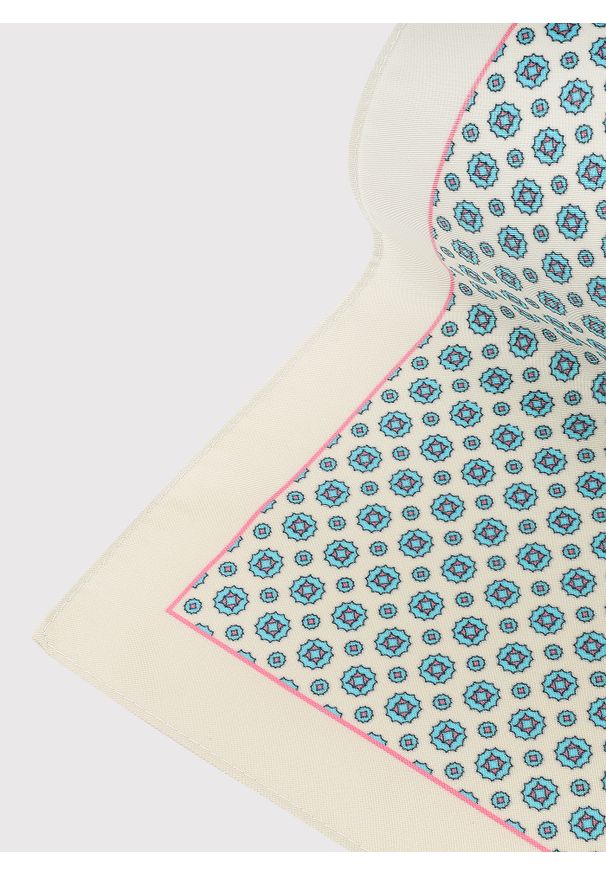 Pako Lorente - PAKO LORENTE – Beżowa poszetka w mikrowzór. Kolor: beżowy. Materiał: poliester