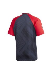 Adidas - Koszulka piłkarska adidas Jacquard Jersey FR7210. Typ kołnierza: dekolt w kształcie V. Materiał: jersey. Długość rękawa: raglanowy rękaw. Wzór: nadruk. Sport: piłka nożna #2