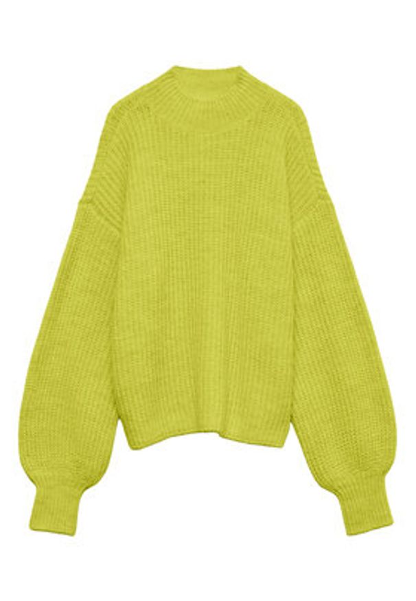 Vero Moda Sweter Ellie 10346753 Żółty Oversize. Kolor: żółty. Materiał: syntetyk