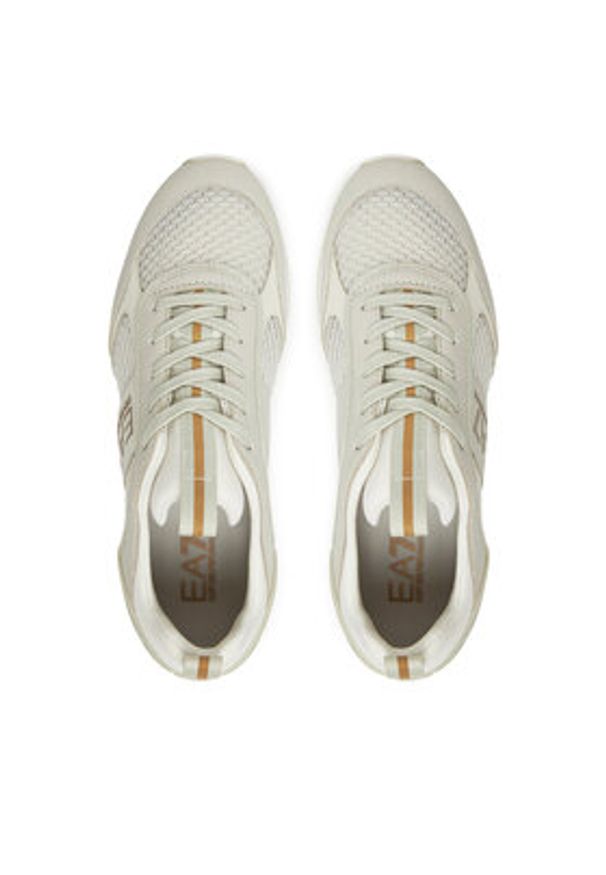EA7 Emporio Armani Sneakersy X8X027 XK050 U453 Beżowy. Kolor: beżowy. Materiał: skóra