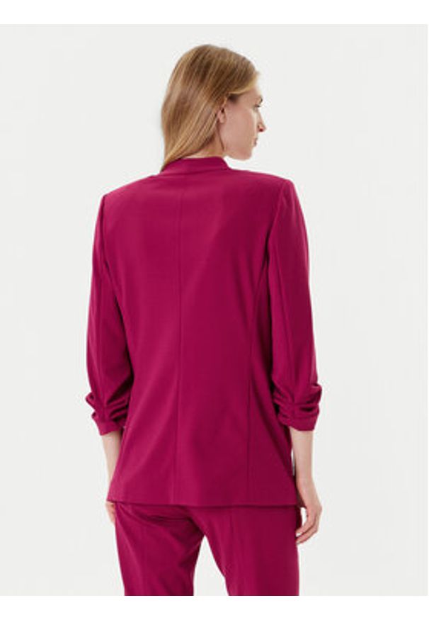 DKNY Marynarka P9RCAAWI Bordowy Regular Fit. Kolor: czerwony. Materiał: syntetyk