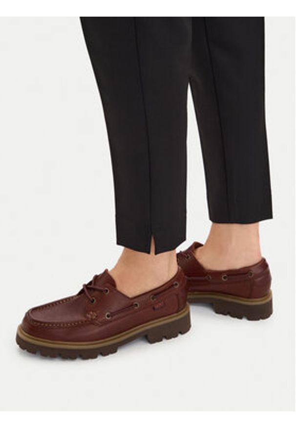 Clarks Półbuty Cleyhill Boat. 26187287 Brązowy. Kolor: brązowy. Materiał: skóra
