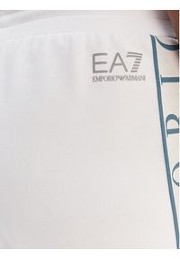 EA7 Emporio Armani Spodnie dresowe 7W001155 AF12501 U0002 Biały Relaxed Fit. Kolor: biały. Materiał: syntetyk #3