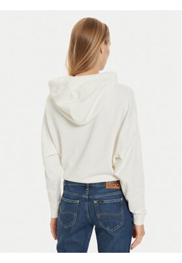 Lee Bluza Essential 112341539 Écru Relaxed Fit. Materiał: bawełna