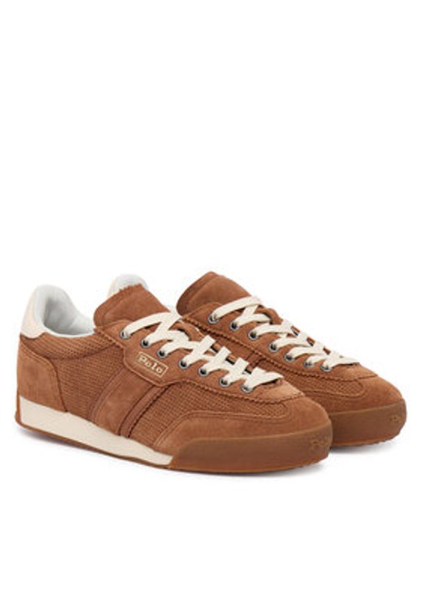 Polo Ralph Lauren Sneakersy Hester Trainer 804P01365002 Brązowy. Kolor: brązowy. Materiał: zamsz, skóra