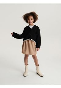 Reserved - Spódnica z imitacji skóry - brudny róż. Kolor: różowy. Materiał: skóra #1