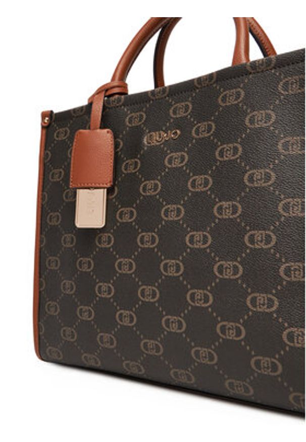 Liu Jo Torebka Ecs M Tote AF5206 E0668 Brązowy. Kolor: brązowy. Materiał: skórzane