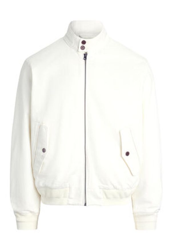 Polo Ralph Lauren Kurtka bomber 710970569002 Biały Regular Fit. Typ kołnierza: polo. Kolor: biały. Materiał: bawełna