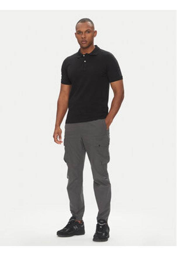 Parajumpers Polo Space 25SMPMPOXF06 Czarny Regular Fit. Typ kołnierza: polo. Kolor: czarny. Materiał: bawełna