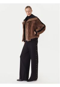 LOLA CASADEMUNT Kurtka przejściowa LF2501014 Brązowy Regular Fit. Kolor: brązowy. Materiał: syntetyk #6