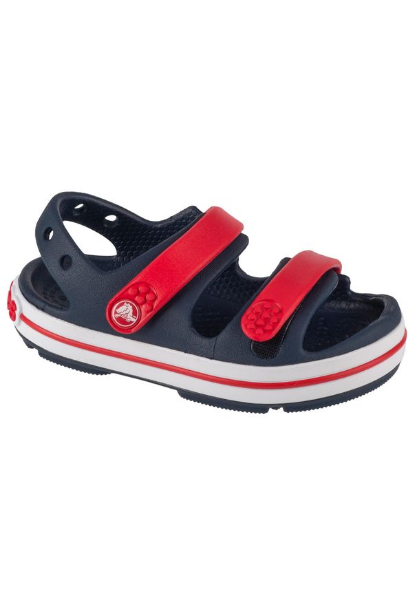 Buty do chodzenia niemowlęce Crocs 2094244OT. Zapięcie: rzepy. Kolor: czerwony, wielokolorowy. Materiał: materiał, syntetyk. Sport: turystyka piesza
