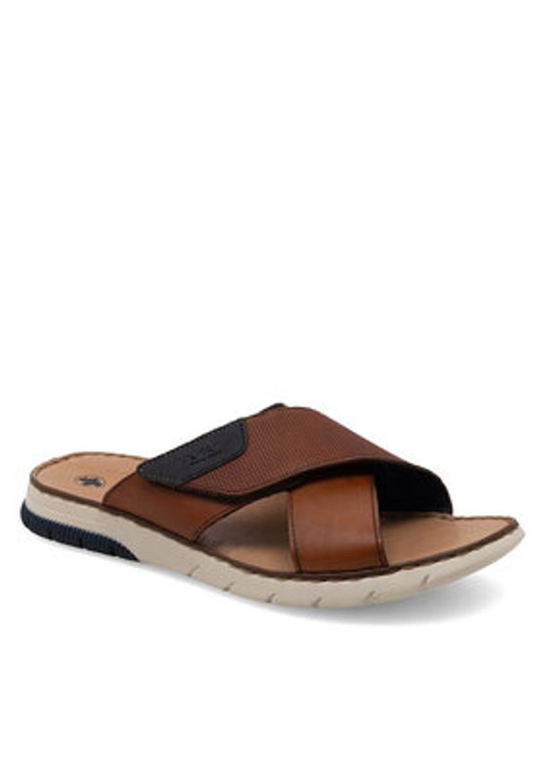 Rieker Klapki 25283-23 Brązowy. Kolor: brązowy