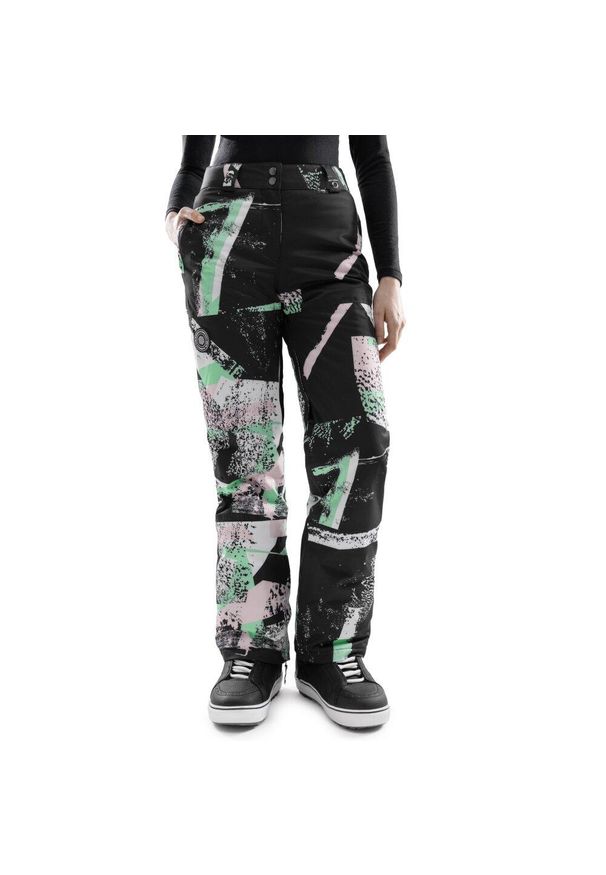 SIROKO - Spodnie snowboardowe damskie P1-W Groot. Kolor: wielokolorowy. Sezon: zima. Sport: snowboard