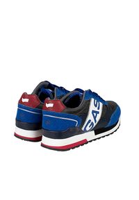 Gas Sneakersy "Yohn SDX" | GAM223917 | Yohn SDX | Mężczyzna | Granatowy. Kolor: niebieski. Materiał: tkanina, skóra ekologiczna. Wzór: aplikacja