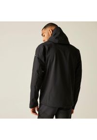 Regatta - Kurtka turystyczna przeciwdeszczowa męska Birchdale wodoodporna. Kolor: brązowy, szary, wielokolorowy. Materiał: tkanina, poliester. Sport: turystyka piesza #2