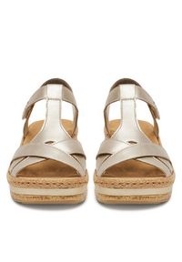 Rieker Sandały CEO-V0919-90 Złoty. Kolor: złoty. Materiał: skóra #7