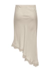 only - ONLY Spódnica midi Faraya 15380116 Kremowy Slim Fit. Kolor: kremowy. Materiał: syntetyk #2