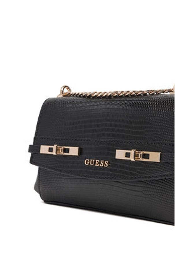 Guess Torebka Melinda Mini HWKL99 33780 Czarny. Kolor: czarny. Materiał: skórzane