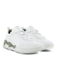 ecco - Buty do chodzenia damskie Ecco Soft 20. Zapięcie: sznurówki. Kolor: biały. Materiał: materiał. Szerokość cholewki: normalna. Sport: turystyka piesza