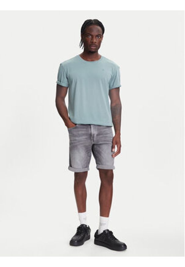 G-Star RAW - G-Star Raw T-Shirt Lash D16396-2653 Niebieski Regular Fit. Kolor: niebieski. Materiał: bawełna
