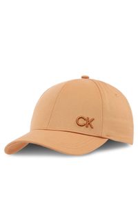 Calvin Klein Czapka z daszkiem K60K612000 Beżowy. Kolor: beżowy. Materiał: bawełna, materiał