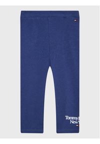 TOMMY HILFIGER - Tommy Hilfiger Legginsy Graphic KN0KN01562 Granatowy Slim Fit. Kolor: niebieski. Materiał: bawełna #1
