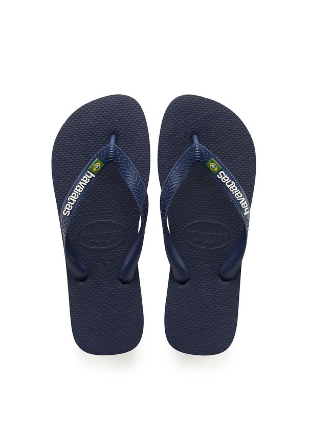 Japonki Havaianas Brasil Logo. Kolor: niebieski