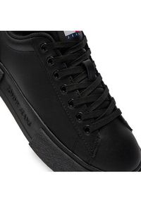 Tommy Jeans Sneakersy Foxing Flatform Sneaker EN0EN02567 Czarny. Kolor: czarny. Materiał: skóra #5