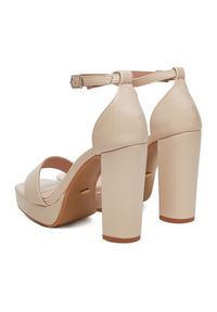 DeeZee Sandały LE601-19 Écru. Kolor: kremowy. Materiał: materiał #7