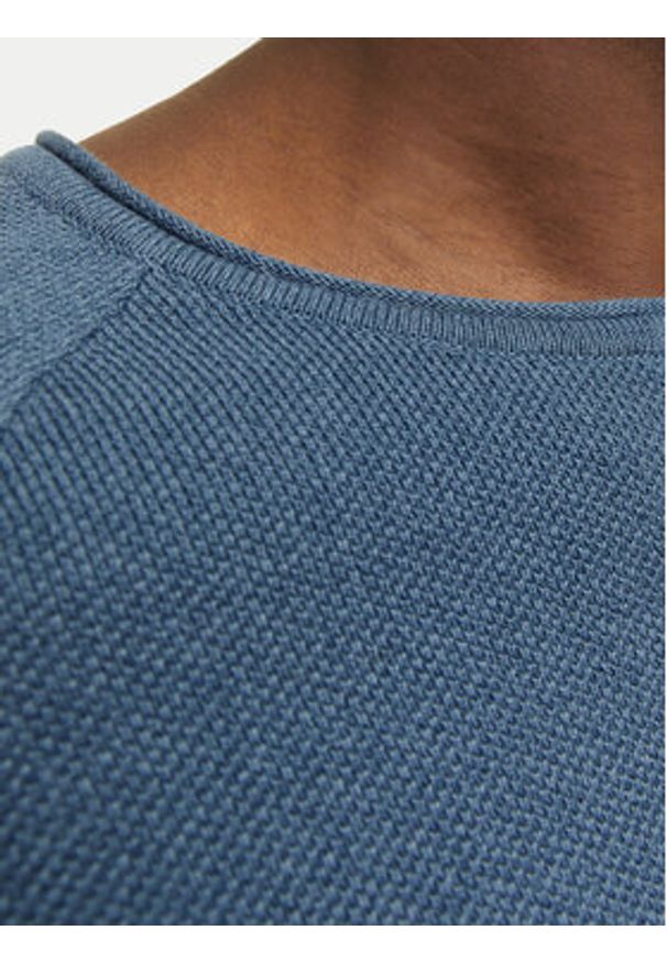 Jack & Jones Sweter Hill 12157321 Niebieski Regular Fit. Kolor: niebieski. Materiał: bawełna