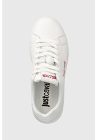 Just Cavalli sneakersy kolor biały 75RA3SB3 ZP279 003. Nosek buta: okrągły. Zapięcie: sznurówki. Kolor: biały. Materiał: guma #2