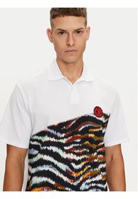 Just Cavalli Polo 76OAG6R1 Biały Regular Fit. Typ kołnierza: polo. Kolor: biały. Materiał: bawełna