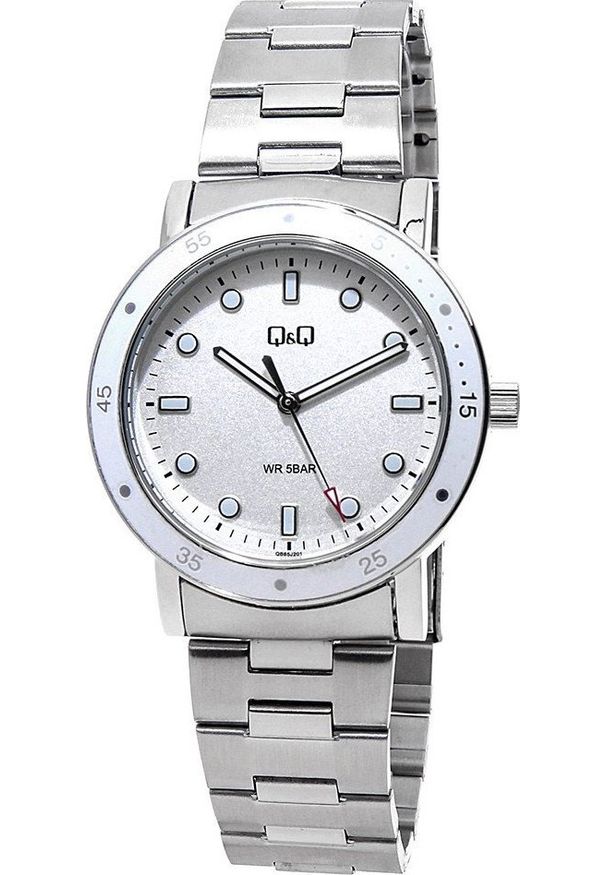 Zegarek QQ Zegarek damski QQ QB85-201 srebrny. Kolor: srebrny