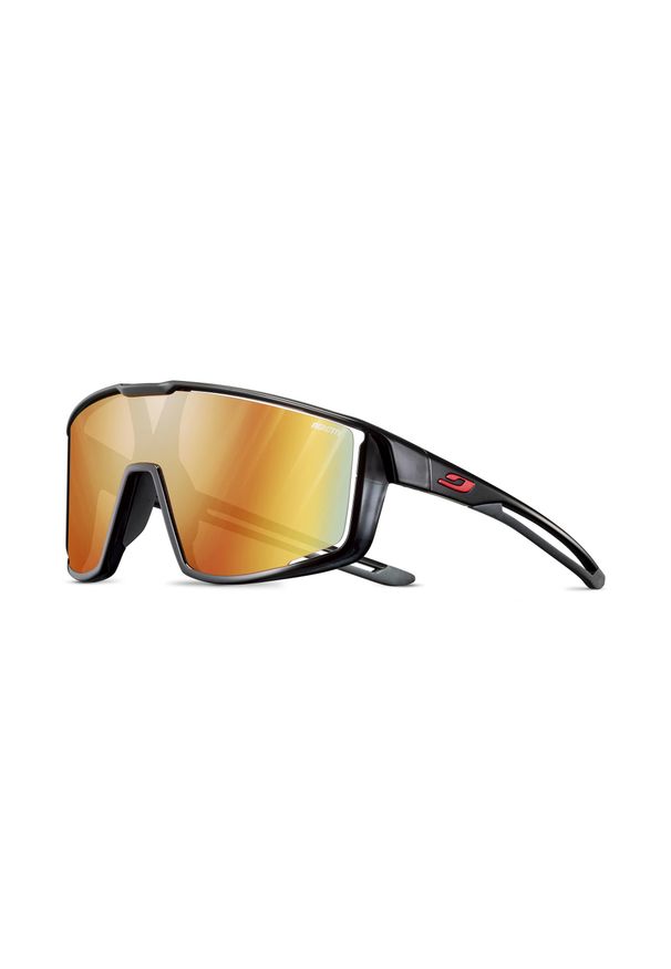 Okulary rowerowe JULBO FURY - czarny | Reactiv Light Amplifier Cat 1-3. Kolor: czerwony, wielokolorowy, czarny. Sport: turystyka piesza