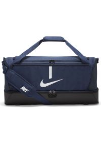 Torba Nike Academy Team CU8087-410 - granatowa. Kolor: niebieski. Materiał: tkanina, poliester. Sport: fitness