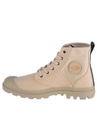 Buty sportowe Sneakersy unisex, Palladium Pampa Hi Army. Kolor: beżowy. Materiał: guma, materiał, tkanina, syntetyk. Sport: turystyka piesza