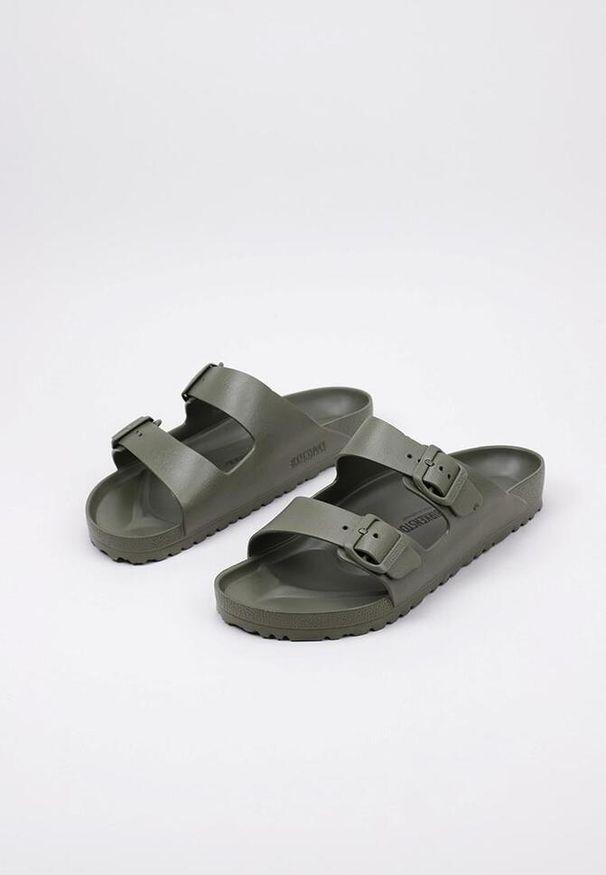 Klapki męskie Birkenstock Arizona Eva. Kolor: zielony. Materiał: materiał, syntetyk